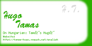 hugo tamas business card